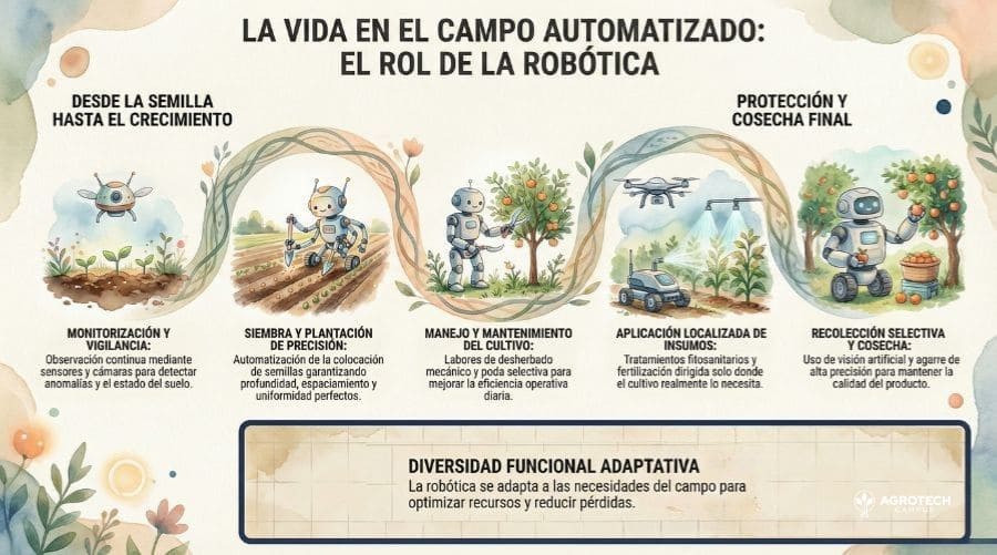 tipos de robots agrícolas