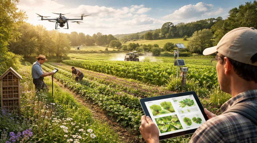 Monitoreo de biodiversidad en explotaciones agrícolas 