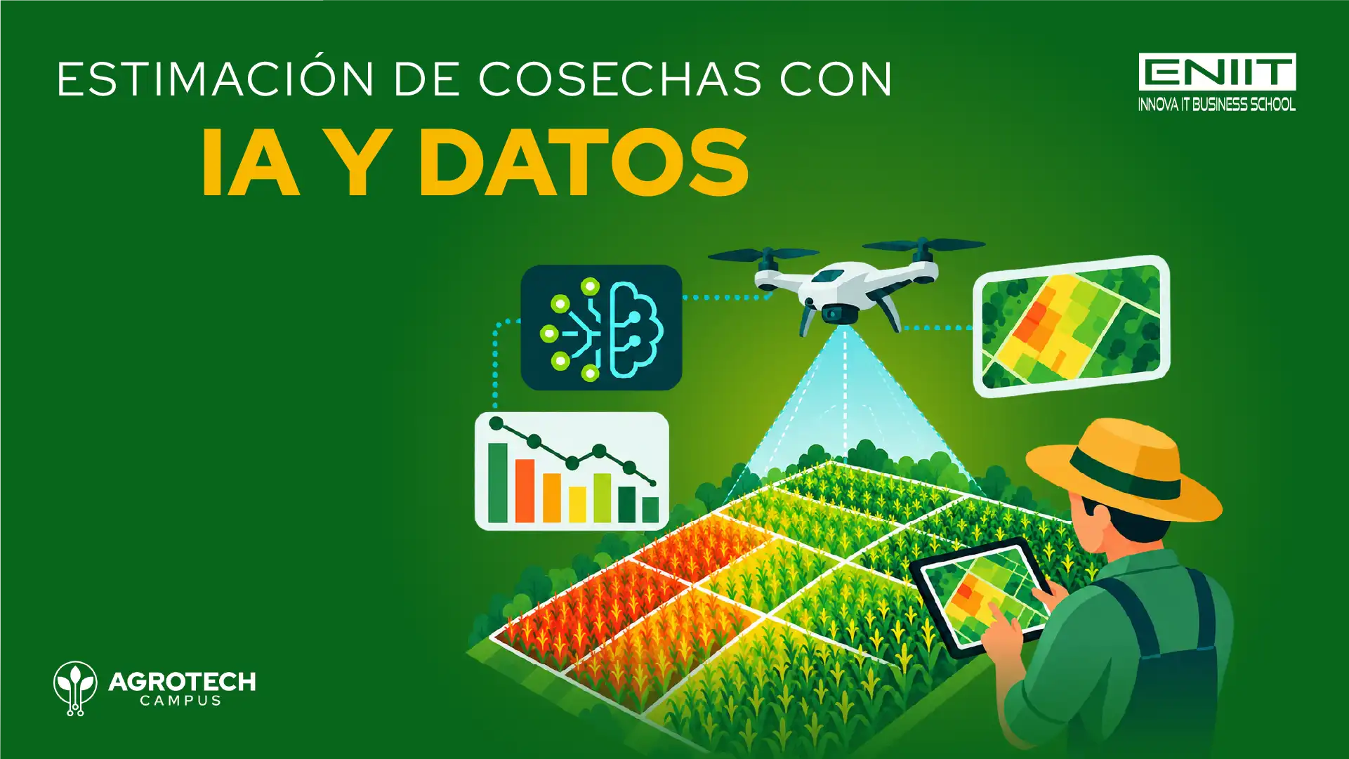 Estimación de cosechas con IA y datos